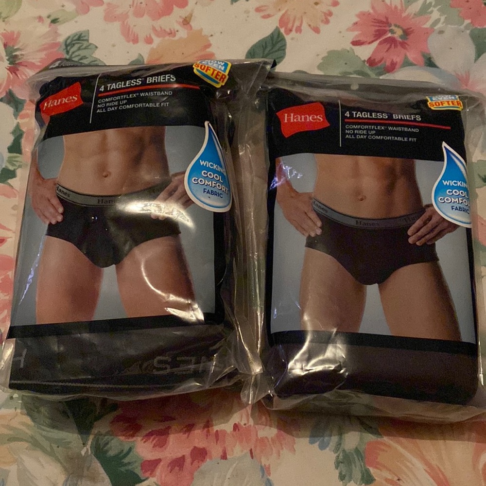 Men’s Underwear Lot Of Two Hanes Brief Packs